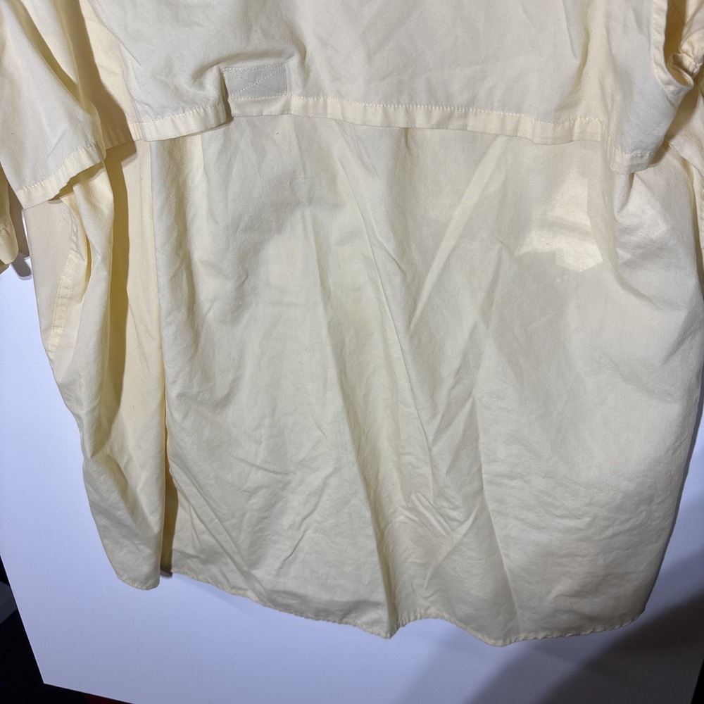 World Wide Sportsman Fishing Shirt 2XL Yellow Vented Mesh Lined Outdoor - Picture 16 of 16